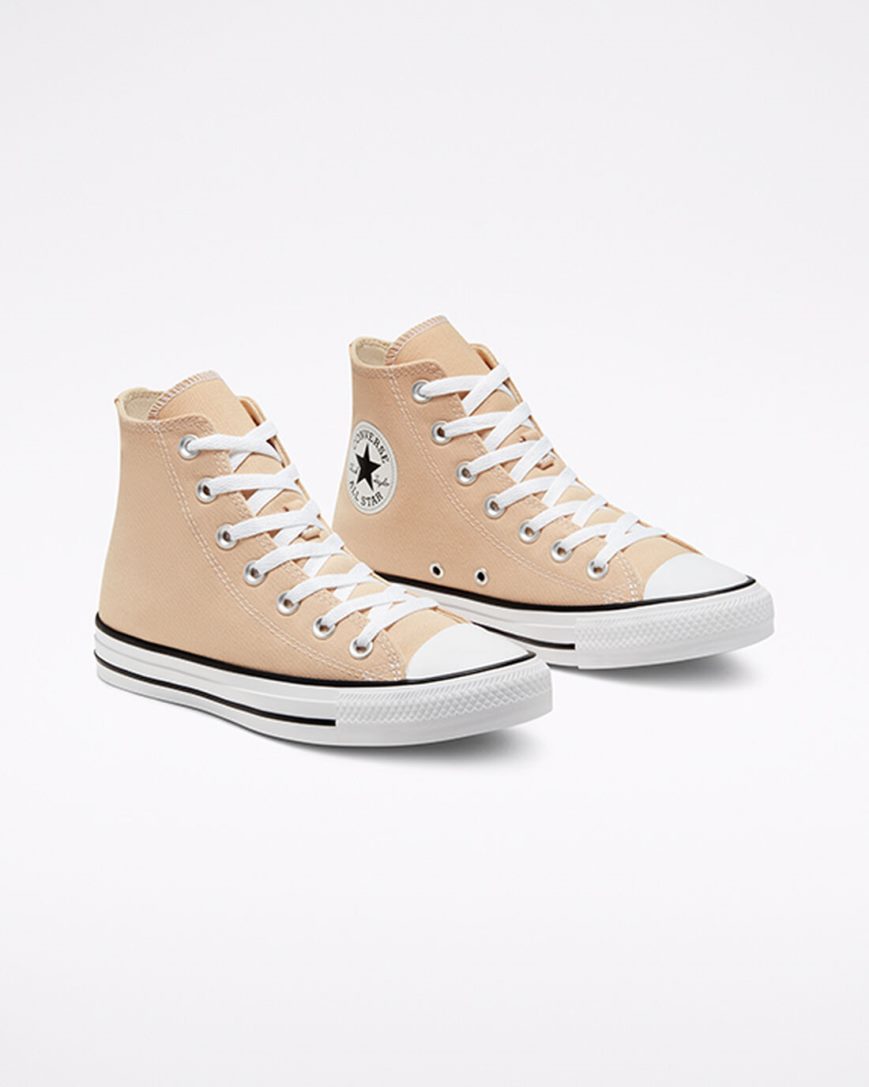 Tenis Converse Chuck Taylor All Star Seasonal Color Cano Alto Feminino Bege | PT T0P4817